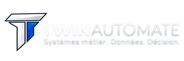 Twinautomate — Systèmes métier. Données. Décision.